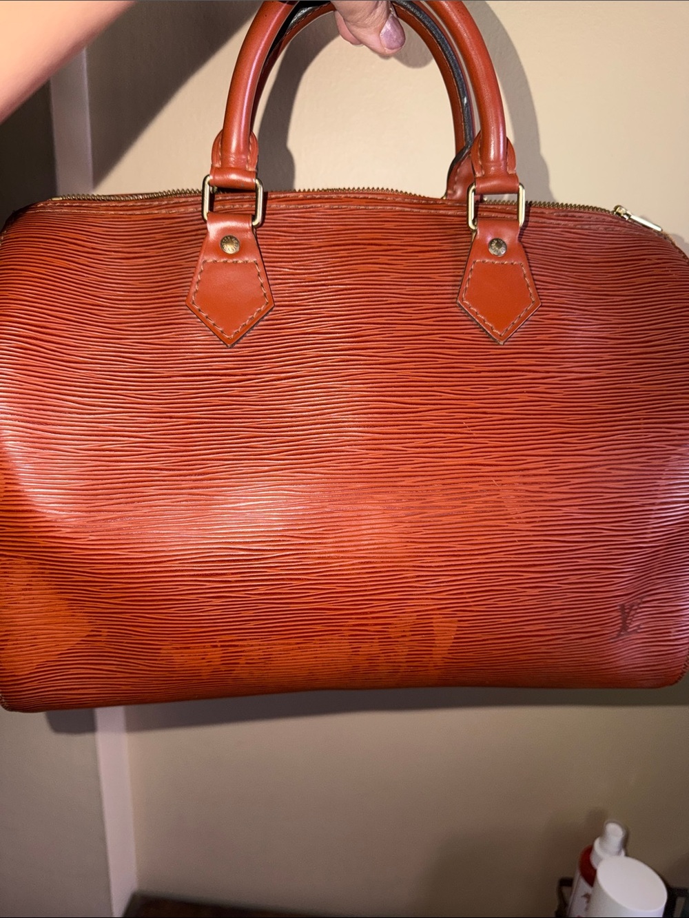 Louis Vuitton Epi leather speedy